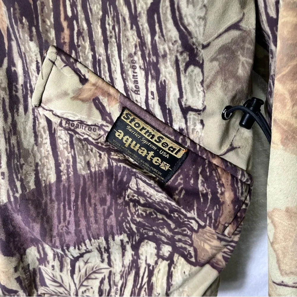 Sportchief Aquatex RealTree Camo Vintage 80s Hunting Coat Mens L heavy Warm - Picture 2 of 10